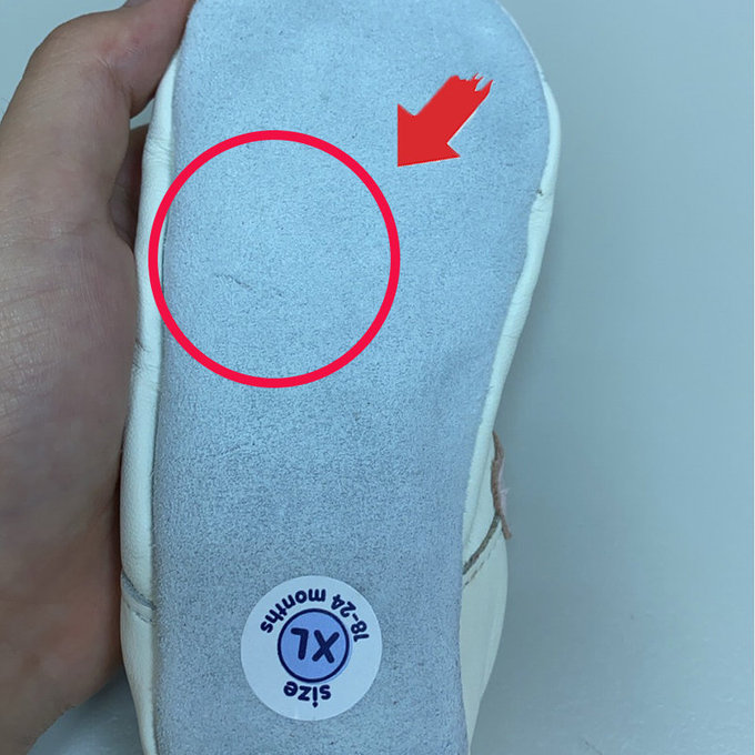 【福利品】英國 shooshoos 安全無毒真皮手工鞋/學步鞋/嬰兒鞋_糖果粉玫瑰花瓣(8)