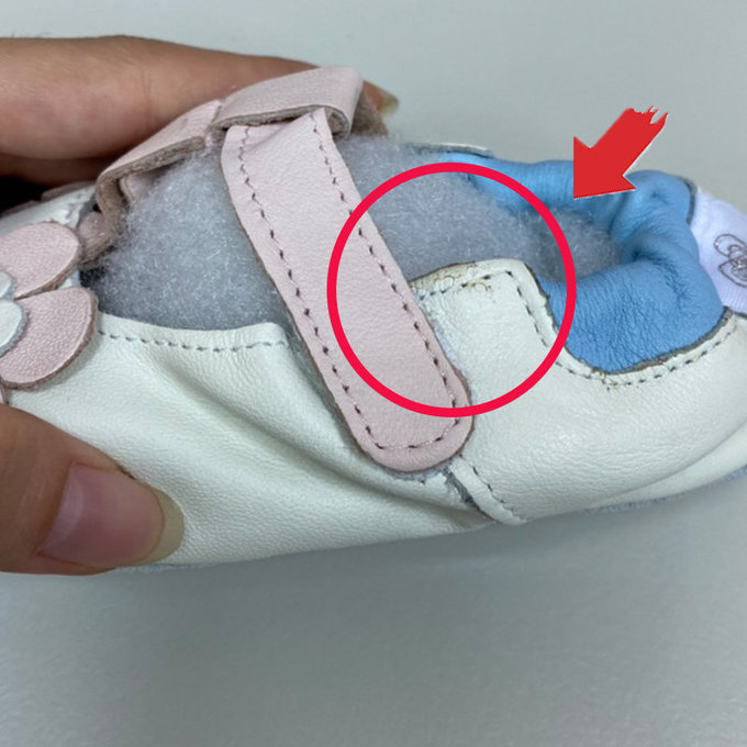 【福利品】英國 shooshoos 安全無毒真皮手工鞋/學步鞋/嬰兒鞋_糖果粉玫瑰花瓣(8)