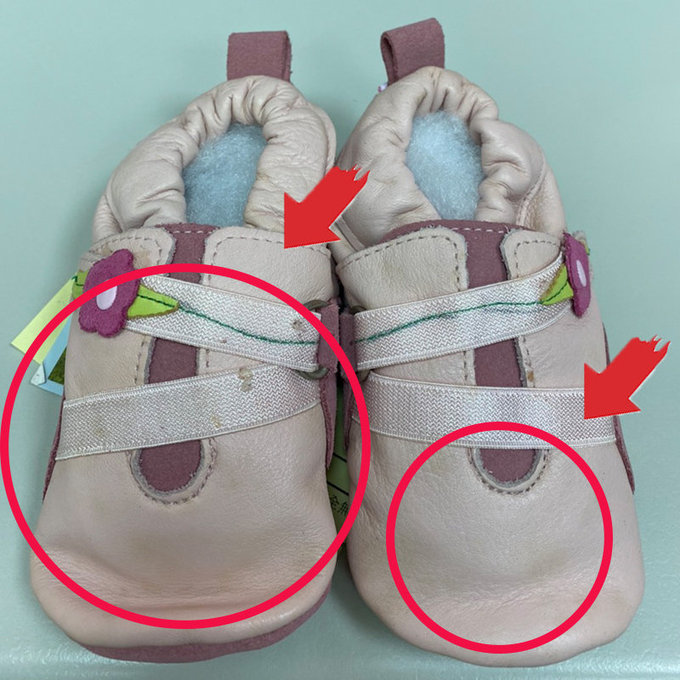 【福利品】英國 shooshoos 安全無毒真皮手工鞋/學步鞋/嬰兒鞋_優雅花園小花(13)