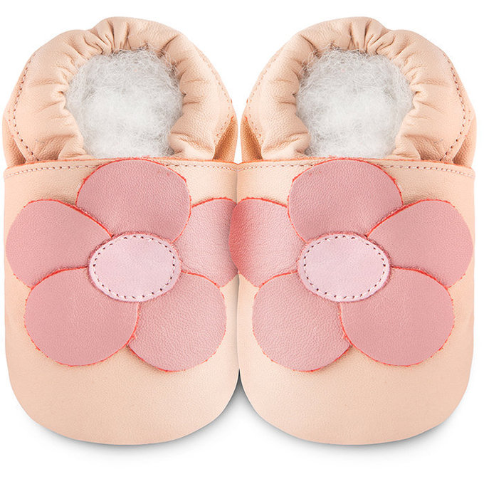 【福利品】英國 shooshoos 健康無毒真皮手工學步鞋/嬰兒鞋_甜蜜冰雪花 (101033) (M-9)