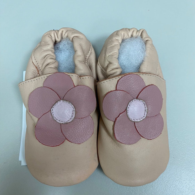 【福利品】英國 shooshoos 健康無毒真皮手工鞋/學步鞋/嬰兒鞋_甜蜜冰雪花_101033 (A-30)