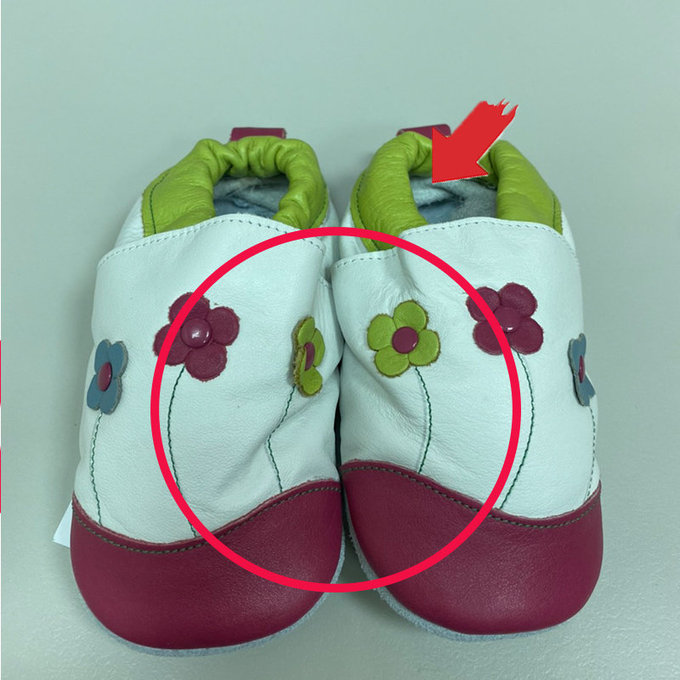【福利品】英國 shooshoos 健康無毒真皮手工鞋/學步鞋/嬰兒鞋_粉綠花園_GWH85  (A-46)