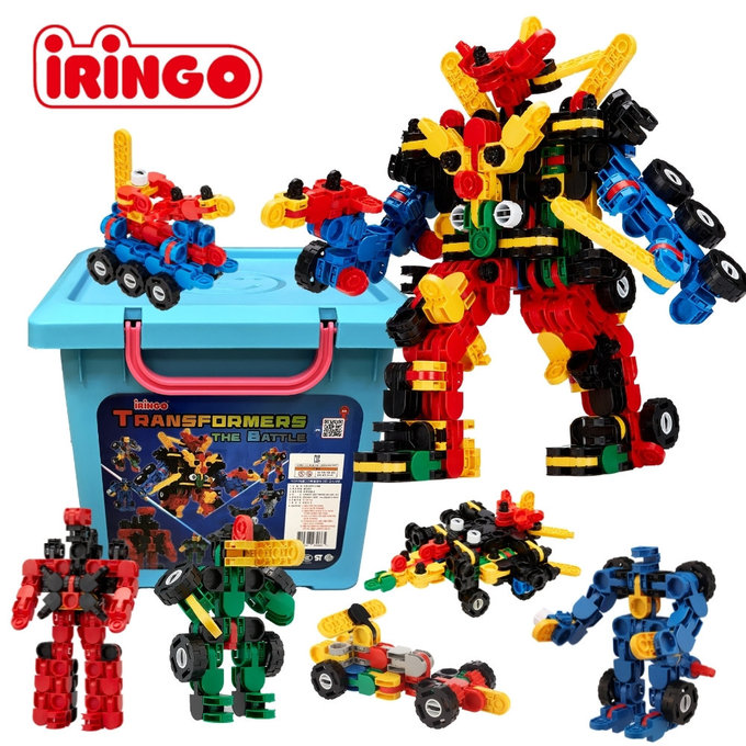 【韓國iRingo】百變創意3D積木-旗艦系列(變形金剛星際守護組)_iR029(總片數:455)