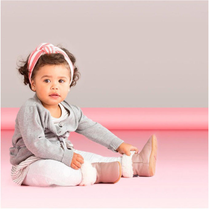 英國 shooshoos 健康無毒真皮手工童鞋/靴子_ 優雅可可_102756