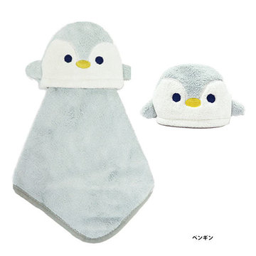 【CyberBuy】日本PINE-CREATE 動物造型擦手巾〈企鵝〉-