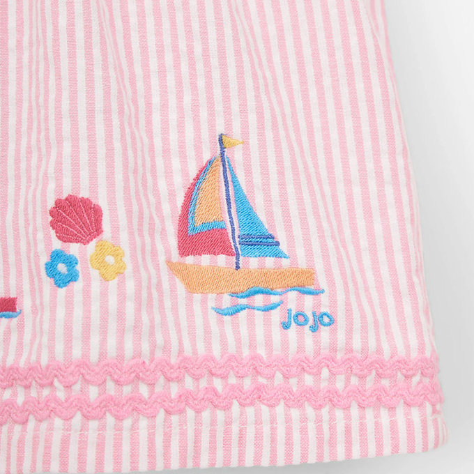 英國 JoJo Maman BeBe 超優質嬰幼兒/兒童100% 純棉短袖上衣_粉嫩海洋(JJH2964)