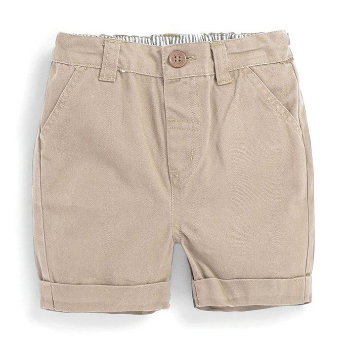 英國 JoJo Maman BeBe 超優質嬰幼兒/兒童100% 純棉短褲_卡其色 (JJ-D2256-S)