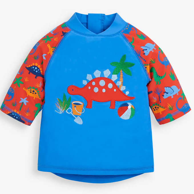 英國 JoJo Maman BeBe 嬰幼兒/兒童兩件式防曬泳裝_恐龍世界(JJH3157)