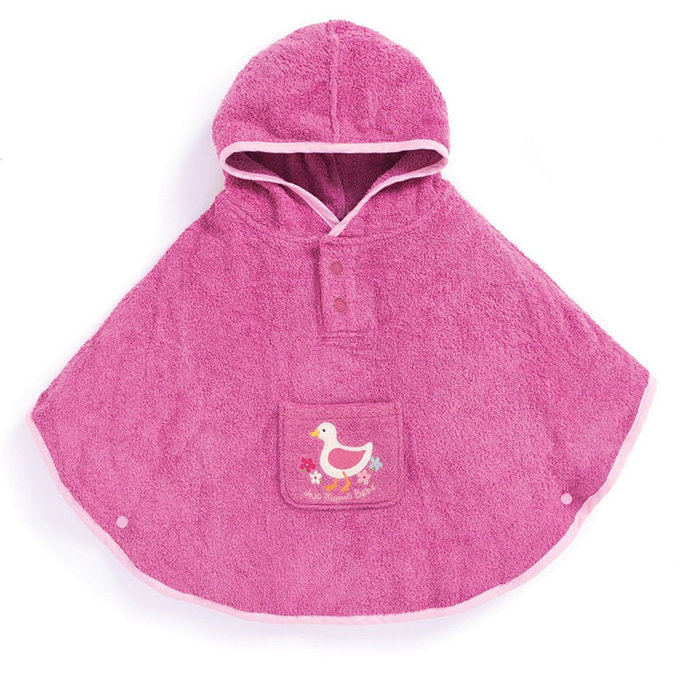 英國 JoJo Maman BeBe 嬰幼兒/兒童游泳浴巾_鴨子_JJB8595P