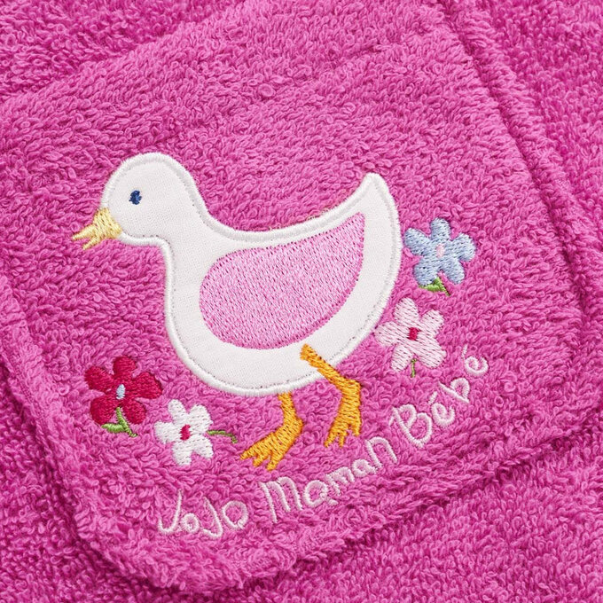 英國 JoJo Maman BeBe 嬰幼兒/兒童游泳浴巾_鴨子_JJB8595P