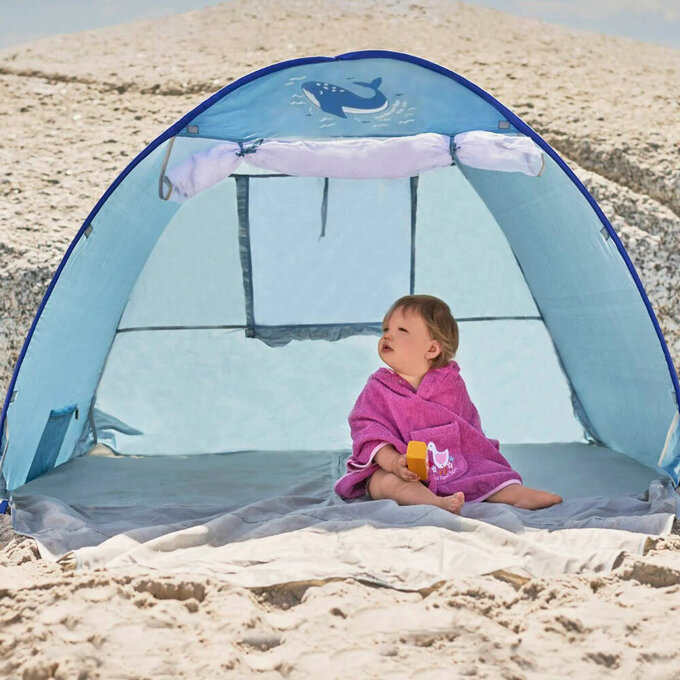 英國 JoJo Maman BeBe 嬰幼兒/兒童游泳浴巾_鴨子_JJB8595P