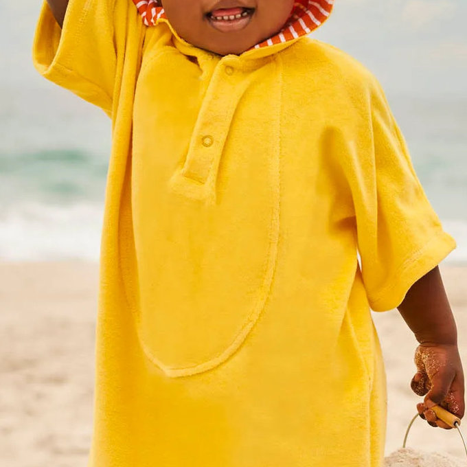 英國 JoJo Maman BeBe 嬰幼兒/兒童游泳浴巾_小獅子(JJH2863)