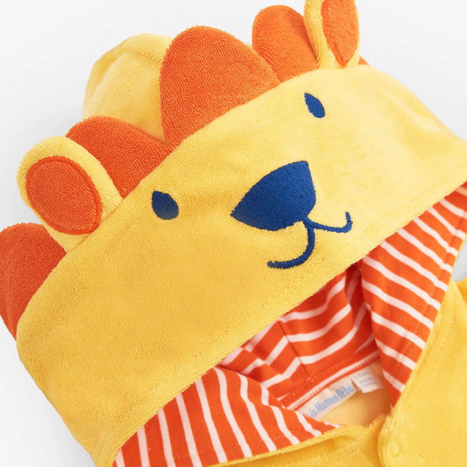 英國 JoJo Maman BeBe 嬰幼兒/兒童游泳浴巾_小獅子(JJH2863)