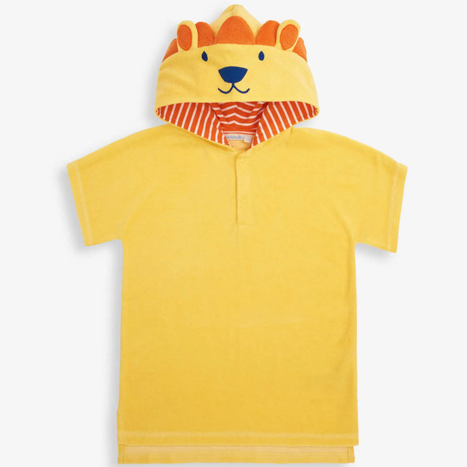 英國 JoJo Maman BeBe 嬰幼兒/兒童游泳浴巾_小獅子(JJH2863)