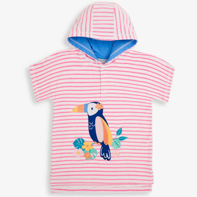 英國 JoJo Maman BeBe 嬰幼兒/兒童游泳浴巾_大嘴鳥(JJH2868)