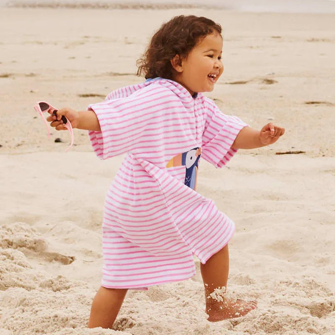 英國 JoJo Maman BeBe 嬰幼兒/兒童游泳浴巾_大嘴鳥(JJH2868)