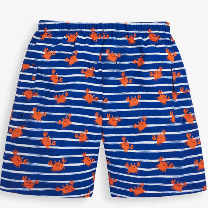 英國 JoJo Maman BeBe 嬰幼兒/兒童長版泳褲_螃蟹家族_JJH3036