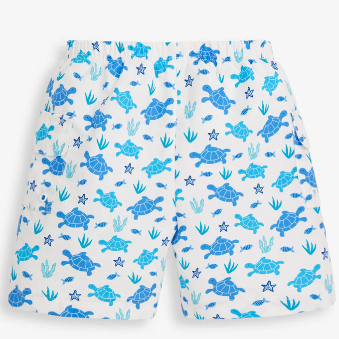 英國 JoJo Maman BeBe 嬰幼兒/兒童長版泳褲_海龜世界(JJH3184)
