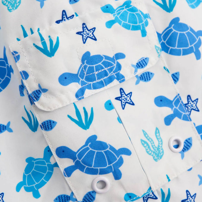 英國 JoJo Maman BeBe 嬰幼兒/兒童長版泳褲_海龜世界(JJH3184)