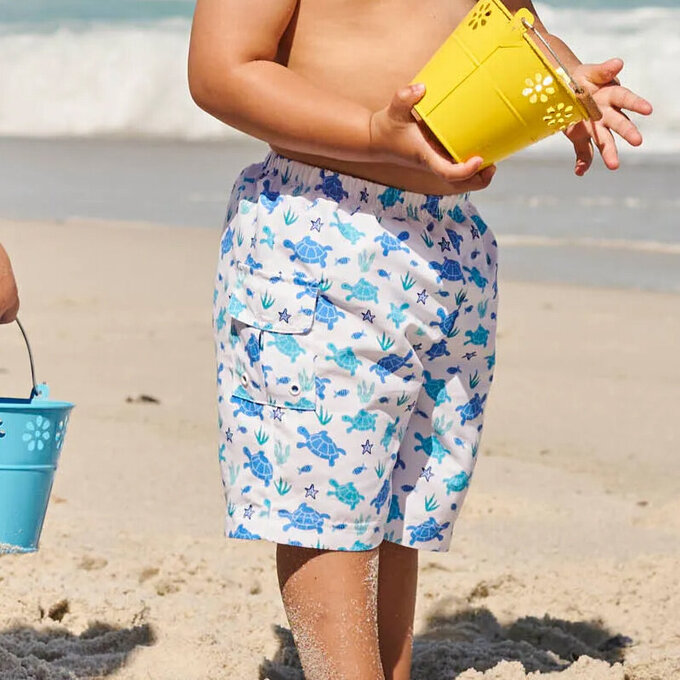 英國 JoJo Maman BeBe 嬰幼兒/兒童長版泳褲_海龜世界(JJH3184)