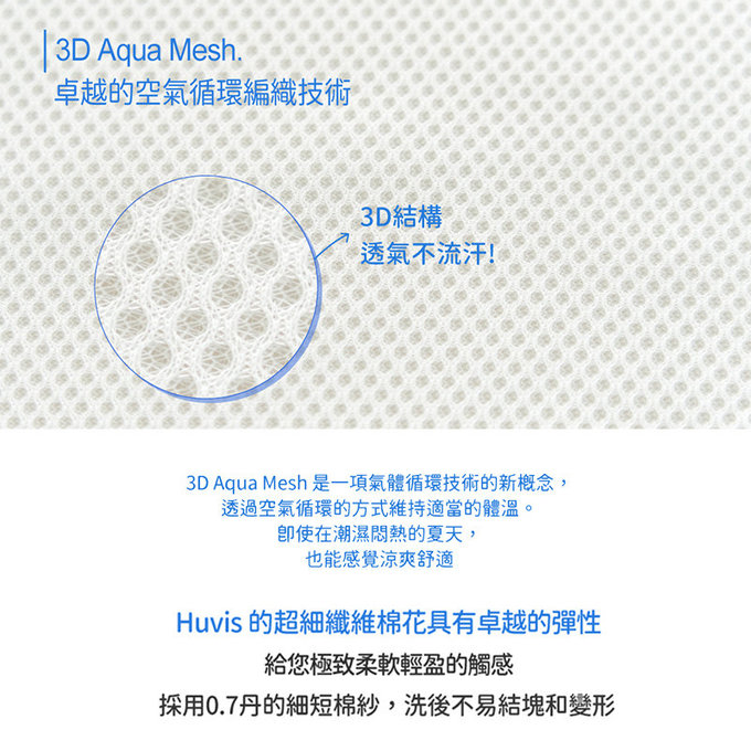 [正韓Hello HiZoo] 3D Aqua Mesh涼感兔耳造型抗菌防蟎雙面枕/涼感枕/護脊/護頸枕-HH005