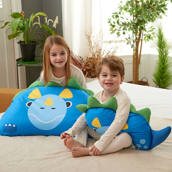 [正韓Hello HiZoo] 純手工製動物夥伴防蟎抗菌兒童枕/透氣枕/護脊/護頸枕(小款)害羞龍-HH012