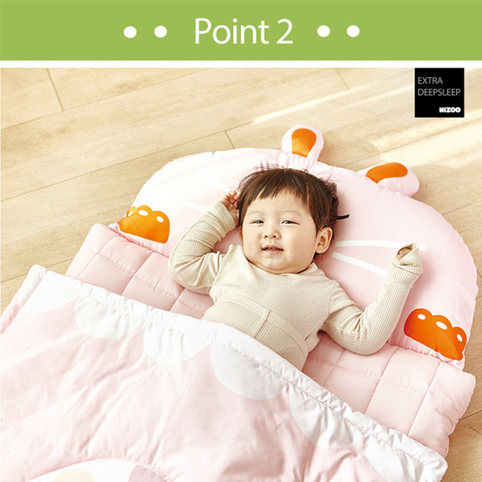 [正韓Hello HiZoo] 純手工製莫代爾防蟎抗菌動物兒童睡袋(枕頭+睡墊+被子+收納袋)-天王鯊-HH037