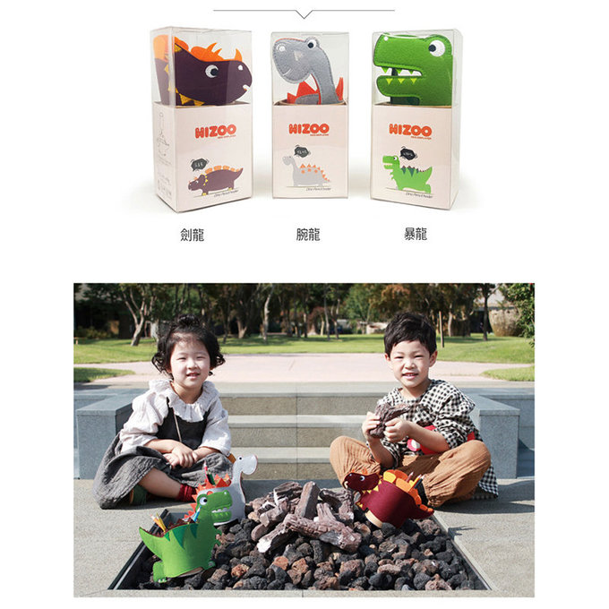 [正韓Hello HiZoo] 純手工製恐龍造型質感收納筆筒 (收納筒/萬用筆筒/多功能筆筒)-腕龍-HH044