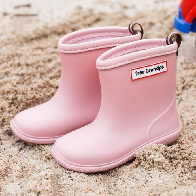 【treegrandpa】兒童雨鞋 - 粉色(結團後出貨)