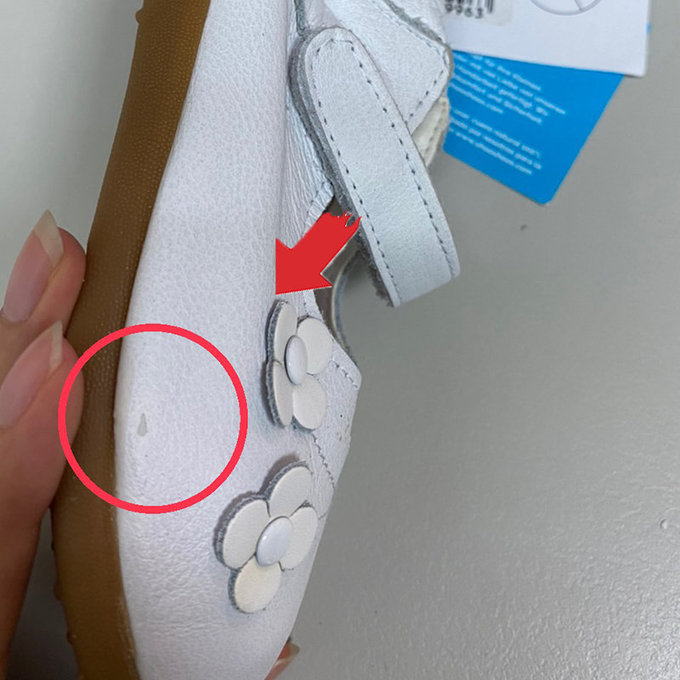 【福利品】英國 shooshoos 健康無毒真皮手工學步鞋/童鞋_婚禮花園_102010 (B-53)