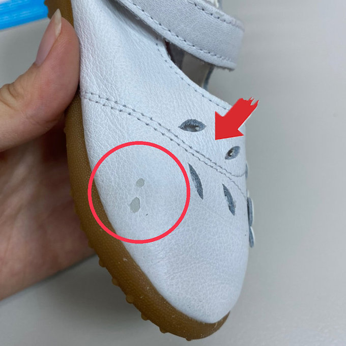 【福利品】英國 shooshoos 健康無毒真皮手工學步鞋/童鞋_婚禮花園_102010 (B-53)