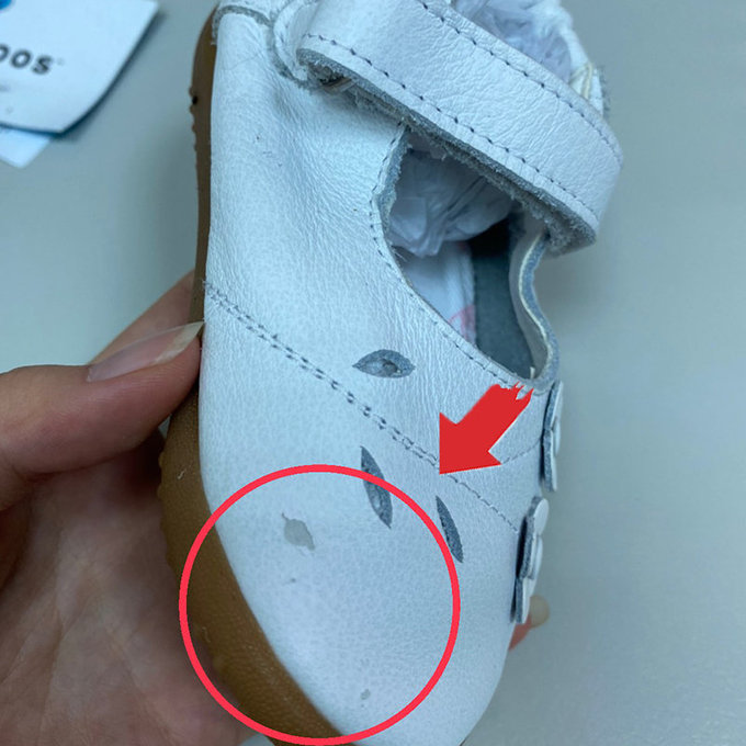 【福利品】英國 shooshoos 健康無毒真皮手工學步鞋/童鞋_婚禮花園_102010  (B-57)