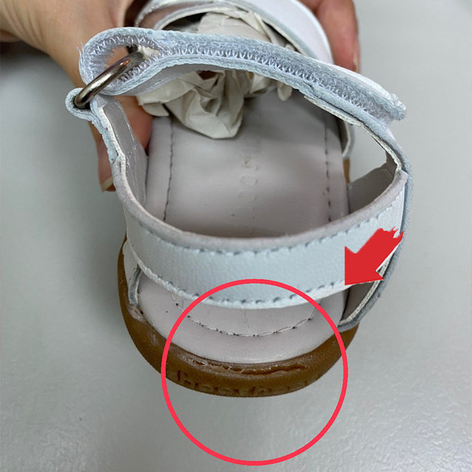 【福利品】英國 shooshoos 安全無毒手工真皮涼鞋/童鞋_夏日時光(銀白)_SS103962 (B-59)