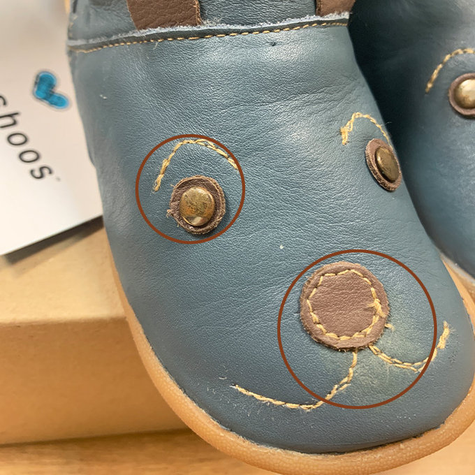 【福利品】英國 shooshoos 健康無毒真皮手工童鞋/靴子_  優雅巴納比_102773 (B-62)