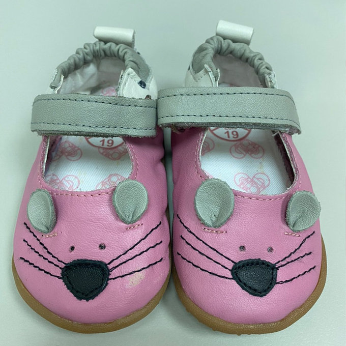 【福利品】英國 shooshoos 健康無毒真皮手工學步鞋/童鞋_可愛小貓_102822  (6)
