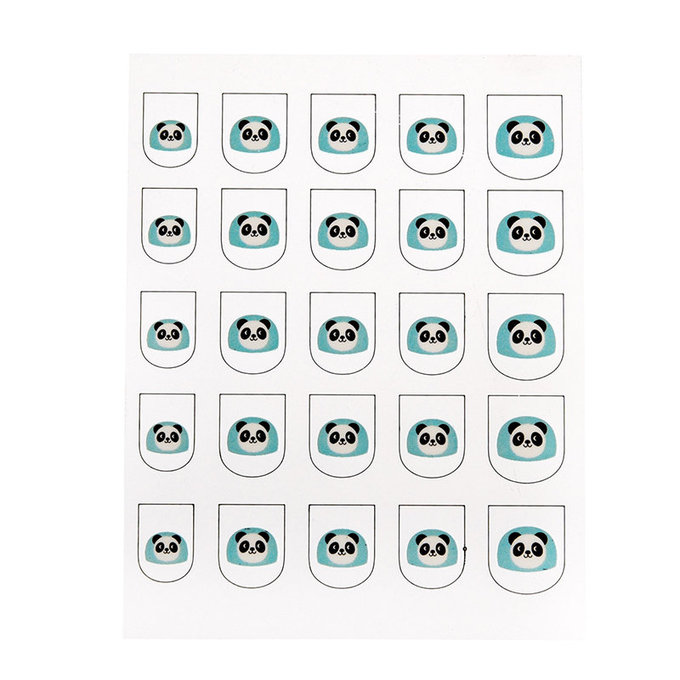 英國 Rex London 指甲貼紙25張_可愛熊貓_RL28338
