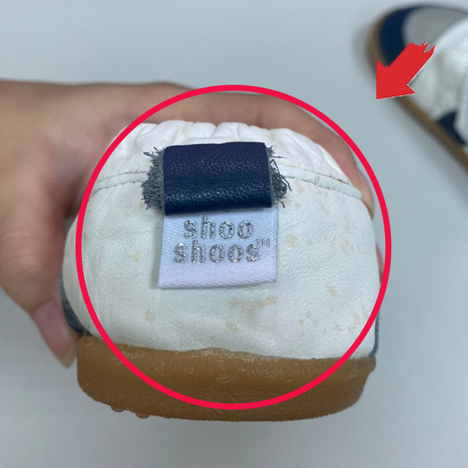 【福利品】英國 shooshoos 健康無毒真皮手工學步鞋/童鞋_白色小星星_101086  (7)