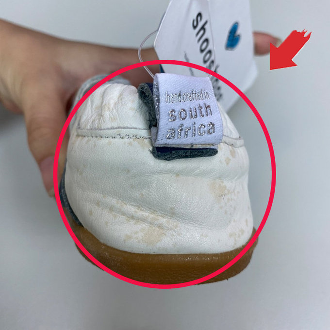 【福利品】英國 shooshoos 健康無毒真皮手工學步鞋/童鞋_白色小星星_101086  (7)