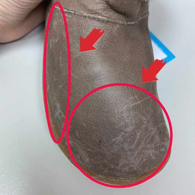 【福利品】 英國 shooshoos 健康無毒真皮手工童鞋/靴子_大地色短靴 (8)