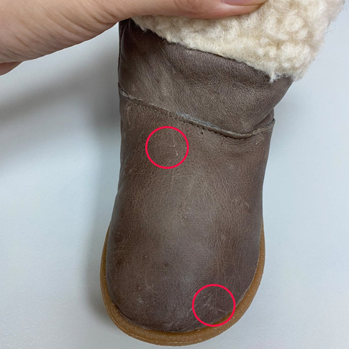 【福利品】 英國 shooshoos 健康無毒真皮手工童鞋/靴子_大地色短靴 (8)