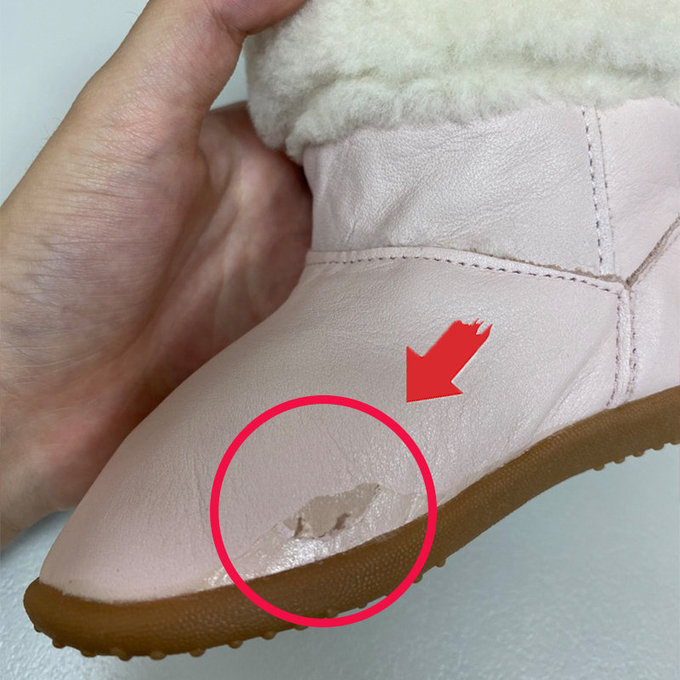 【福利品】 英國 shooshoos 健康無毒真皮手工童鞋/靴子_冰粉毛毛 _102758 (9)