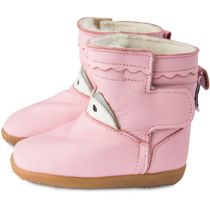 【福利品】英國 shooshoos 健康無毒真皮手工童鞋/靴子_清新淡粉_102772 (10)