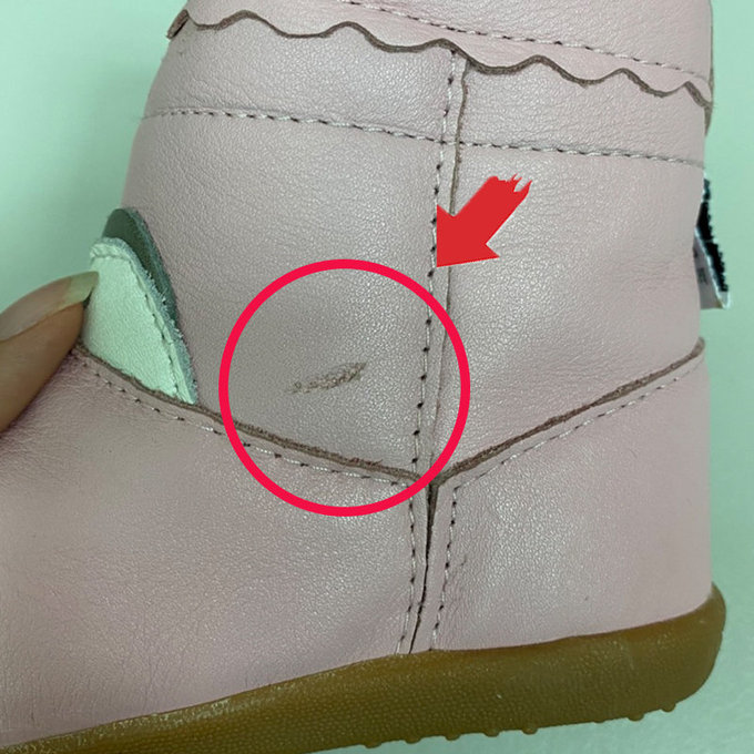 【福利品】英國 shooshoos 健康無毒真皮手工童鞋/靴子_清新淡粉_102772 (10)