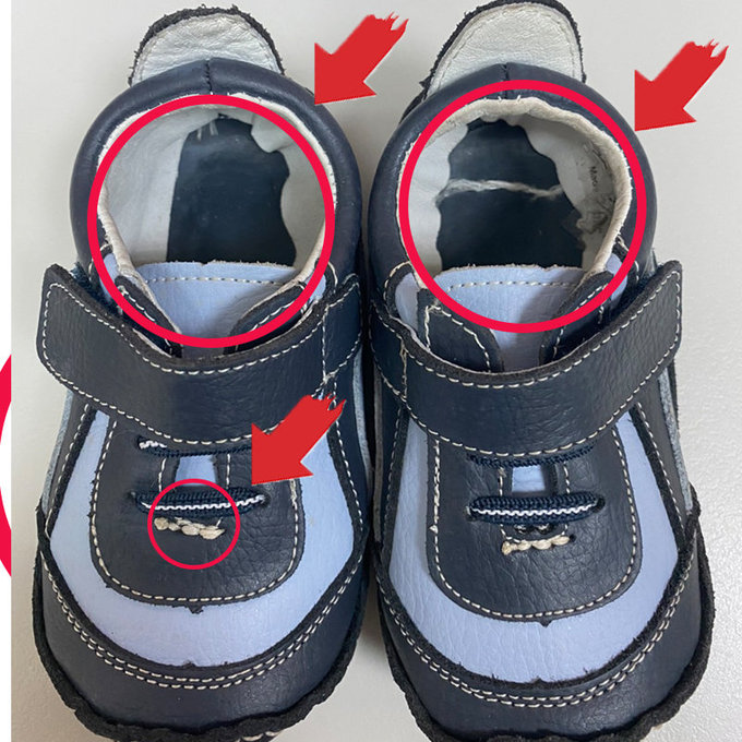 【福利品】美國 Rileyroos 手工真皮無毒學步鞋/嬰兒鞋/寶寶鞋/童鞋_布魯庫斯天空藍(7)