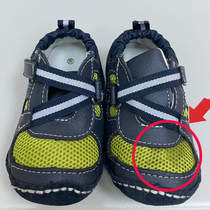 【福利品】美國 Rileyroos 手工真皮無毒學步鞋/嬰兒鞋/寶寶鞋/童鞋_泰勒鞋 青草綠黑(8)