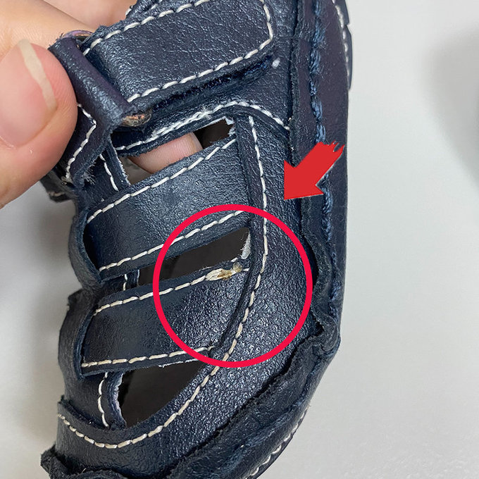 【福利品】美國 Rileyroos 美國 Rileyroos 手工真皮無毒學步鞋/嬰兒鞋/寶寶鞋/童鞋_卻西斯鞋 海軍藍(R-5)