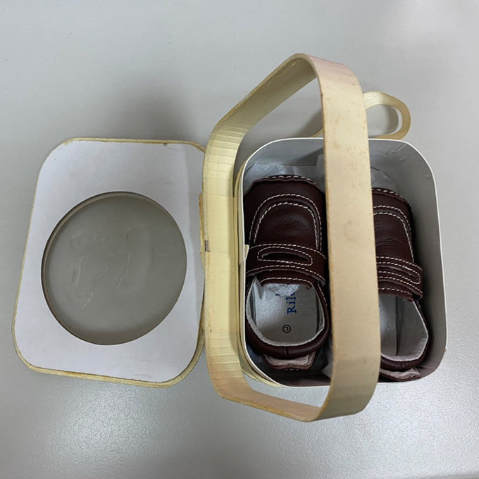 【福利品】美國 Rileyroos 手工真皮無毒學步鞋/嬰兒鞋/寶寶鞋/童鞋_紳士樂福鞋_咖啡(R-6)