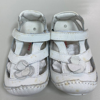 【福利品】美國 Rileyroos 手工真皮無毒學步鞋/童鞋/寶寶鞋/嬰兒鞋_艾莉森_經典白(R-8)-