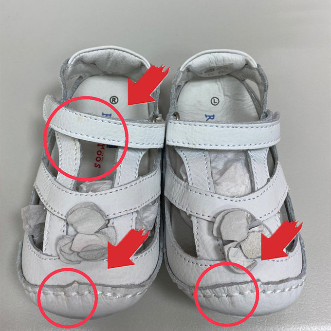 【福利品】美國 Rileyroos 手工真皮無毒學步鞋/童鞋/寶寶鞋/嬰兒鞋_艾莉森_經典白(R-9)
