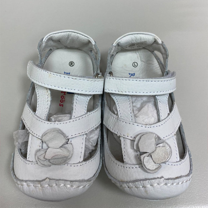 【福利品】美國 Rileyroos 手工真皮無毒學步鞋/童鞋/寶寶鞋/嬰兒鞋_艾莉森_經典白(R-9)